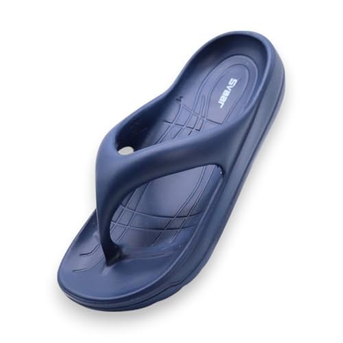 SVAAR Soft EVA Slippers for Men | Stylish Anti-Skid Flip-Flops with Arch Support & Bouncy Sole | Lightweight Indoor Outdoor Comfort Navy Blue - Image 1