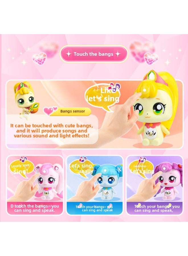 Sparkling Gem Talking Love Wonderful Cute Series Toy Mobile Phone Watch Girls Children Princess Blind Box-Color:602210 Carving Is Cute  - Image 5