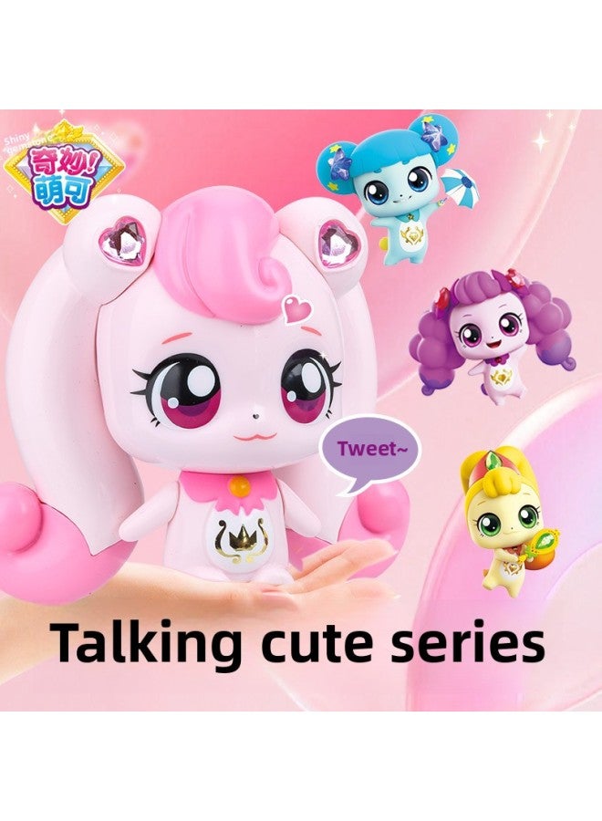 Sparkling Gem Talking Love Wonderful Cute Series Toy Mobile Phone Watch Girls Children Princess Blind Box-Color:602210 Carving Is Cute  - Image 2