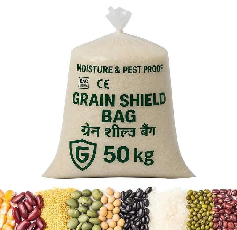 Amit Marketing EVOH Hermetic Grain Storage Bags 50kg | Long-Term Dry Grain Storage - Moisture-Proof Bags for Rice, Wheat, Pulses, Corn & More (Pack of 5) - Image 5