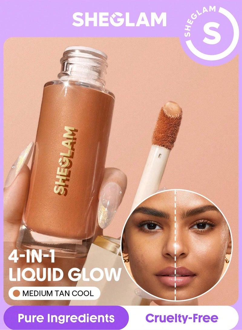 SHEGLAM Sunburst Glow Mixer - Medium Tan Cool - Image 1