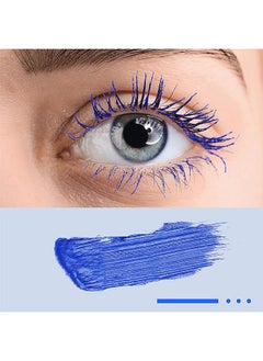 Max MAXFINE 5D Silk Fiber Lash Mascara Waterproof, Luxuriously Longer, Thicker, Voluminous Eyelashes, Long-Lasting, Dramatic Extension, Smudge-proof, Hypoallergenic Formula(Cobalt Blue)  - Image 3