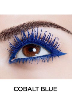 Max MAXFINE 5D Silk Fiber Lash Mascara Waterproof, Luxuriously Longer, Thicker, Voluminous Eyelashes, Long-Lasting, Dramatic Extension, Smudge-proof, Hypoallergenic Formula(Cobalt Blue)  - Image 4