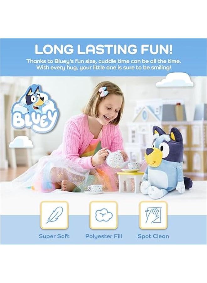 null - Plush Pillow Buddy Bluey Dog - Ultra Soft Plush Pillow - Polyester Microfiber, 19 Inch - Image 1