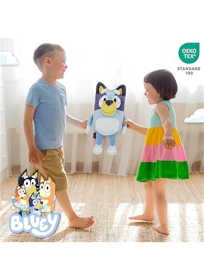 null - Plush Pillow Buddy Bluey Dog - Ultra Soft Plush Pillow - Polyester Microfiber, 19 Inch - Image 1