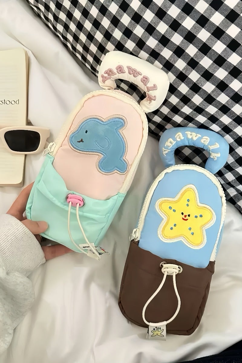 Paraphrase Adorable Star Zipper Pencil Case – Foldable and Standable, Large Capacity and Travel-Friendly - Image 4
