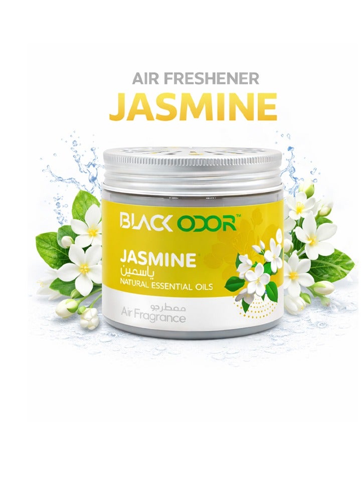BLACK ODOR Jasmine Air Freshener – Natural Essential Oils Car & Home Fragrance | Long-Lasting Odor Eliminator | Floral Jasmine Scent - Image 1