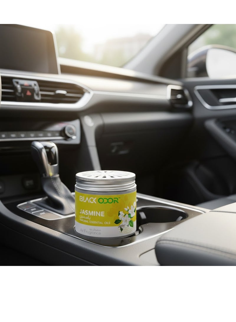 BLACK ODOR Jasmine Air Freshener – Natural Essential Oils Car & Home Fragrance | Long-Lasting Odor Eliminator | Floral Jasmine Scent - Image 3