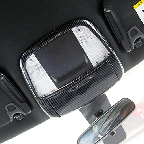 Crosselec Carbon Fiber Roof Reading Light Lamp Cover Trim Kit For Dodge Charger 2011+/Chrysler 300 2015-2021 - Image 4