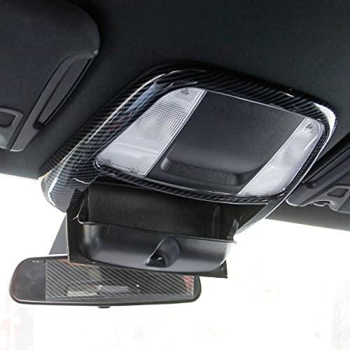 Crosselec Carbon Fiber Roof Reading Light Lamp Cover Trim Kit For Dodge Charger 2011+/Chrysler 300 2015-2021 - Image 3