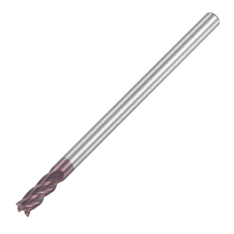 uxcell Square Nose End Mill 3mm Tip Dia Solid Carbide AlTiN Coated CNC Router Bits 4 Flute Spiral Milling Cutter HRC55 with 3mm Shank 50mm 2inch Length - Image 2
