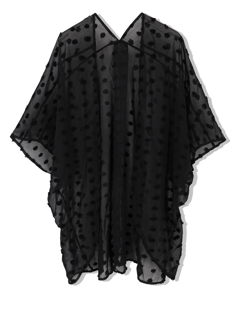 Moss Rose Women's Sheer Chiffon Kimono Coverup Summer Cardigans Tops Beach Vacation Clothes for Women Plus Size - Image 2