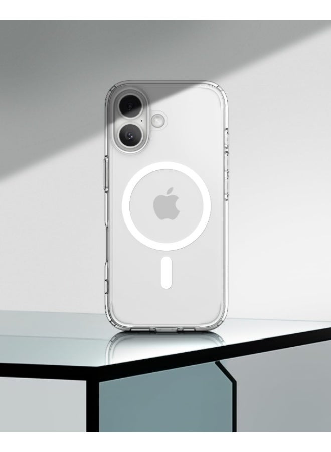 كوالتي جراب هاتف ماج سيف القوي المغناطيسي لهاتف آيفون 17، جراب هاتف بتغطية كاملة، حماية من السقوط بدرجة عسكرية، رفيع للغاية، حافة مرتفعة للغاية، شفاف - Image 3