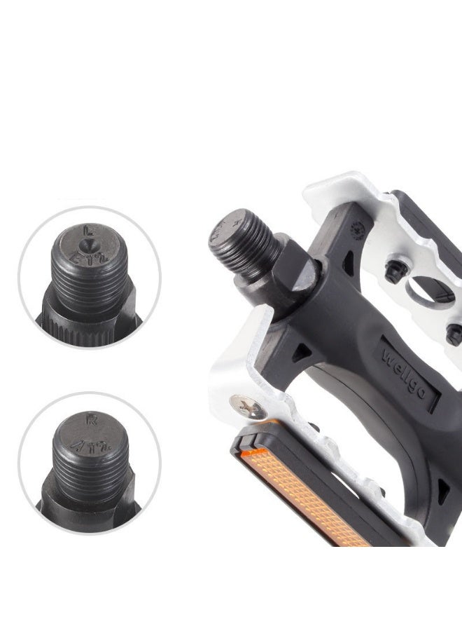 HOMESTAR 2 Pcs Bike Pedals, Mountain Bike Pedals, Alloy Aluminum Durable Sealed Bearing for Most Bikes - Image 2