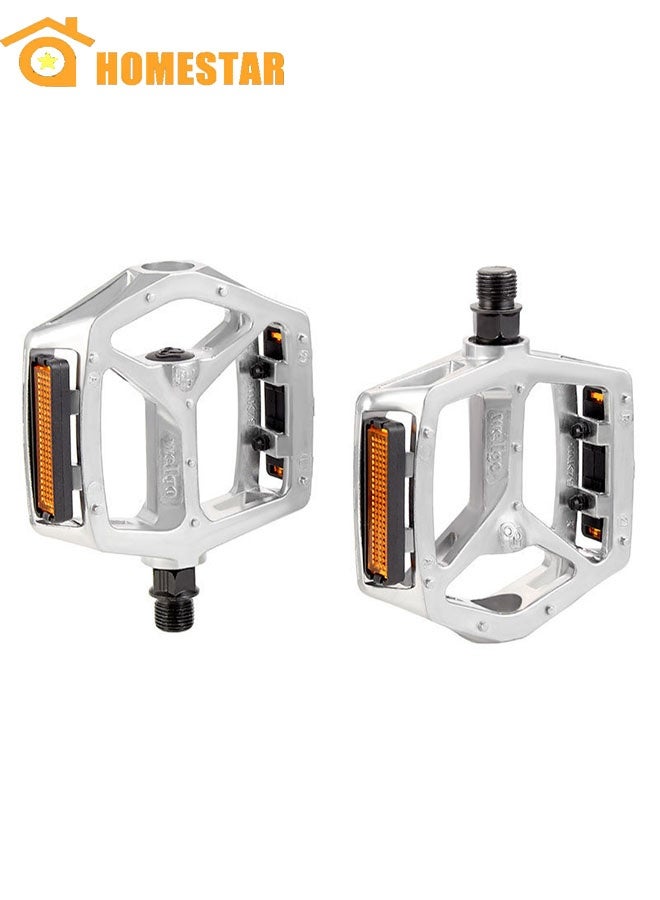 HOMESTAR 2 Pcs Bike Pedals, Mountain Bike Pedals, Alloy Aluminum Durable Sealed Bearing for Most Bikes - Image 1