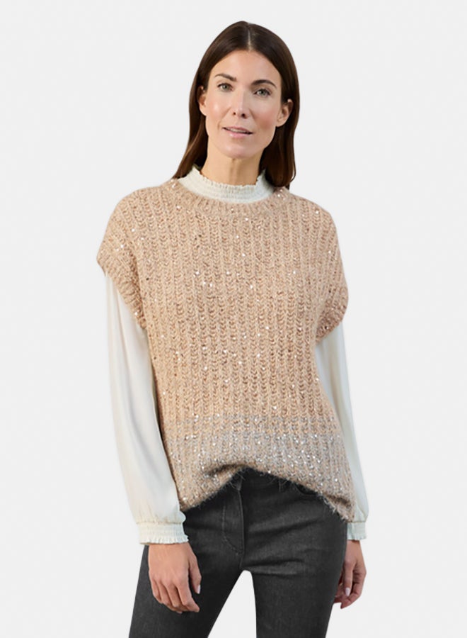 GERRY WEBER Casual Knitted Top With Sequin Embellishment  - Image 1