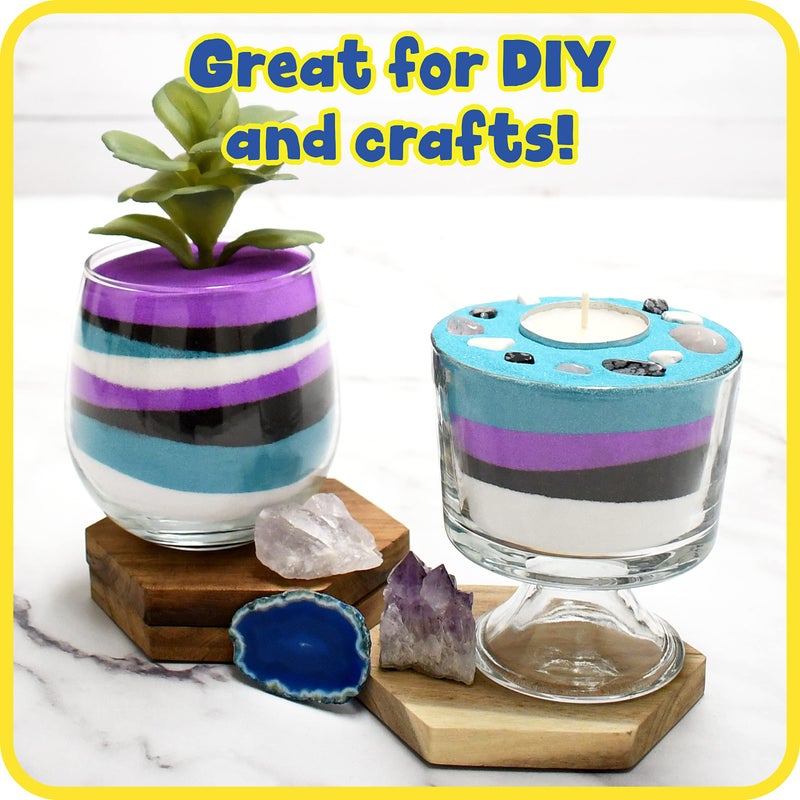 READY 2 LEARN Colored Sand | White | 2.2 lbs | Play Sand for Kids | Perfect for Arts and Crafts and Sensory Bins - Image 3