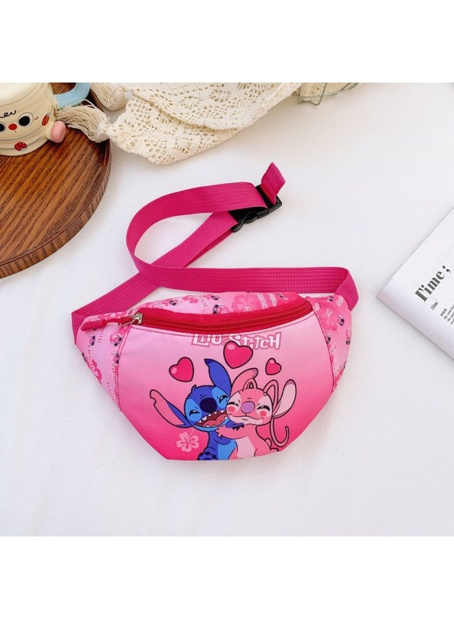 محفظة النقود المعدنية للأطفال للبنين والبنات لطيف النمط الغربي الكتف Crossbody حقيبة صغيرة الكرتون حقيبة الصدر عادية بالجملة-اللون: الوردي - Image 1