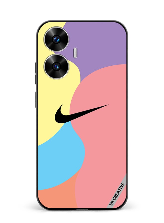 VR CREATIVE Protective Case Cover For Realme C55 Nike Logo Colourful Design Multicolour - Image 1