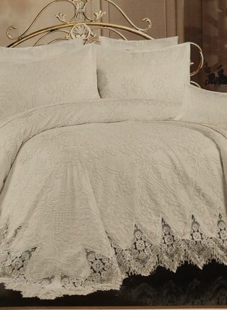 Bedspread for the bride, jacquard, offwhite, 3 pieces - pzsku/Z13A9335068915B957D96Z/45/_/1740439095/3fba792b-5b05-4c6b-a5a7-b00b5d40b6f1