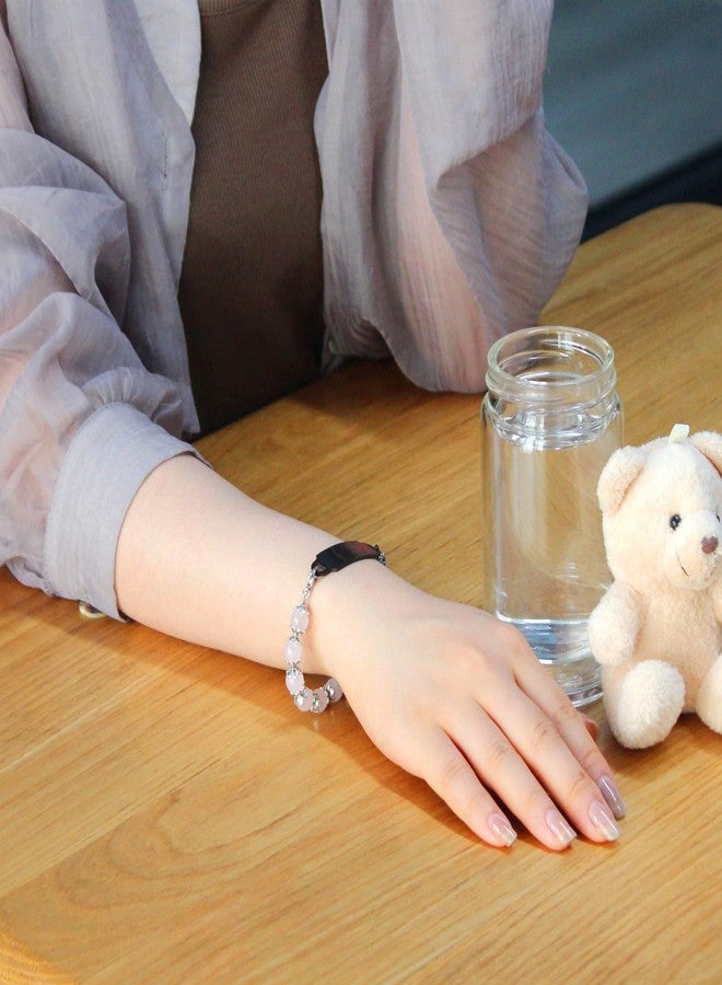 Tobestu Rose Quartz Semi-Finished Bracelets - Customizable Interchangeable Medical ID Bracelet - YA5062 - Image 2