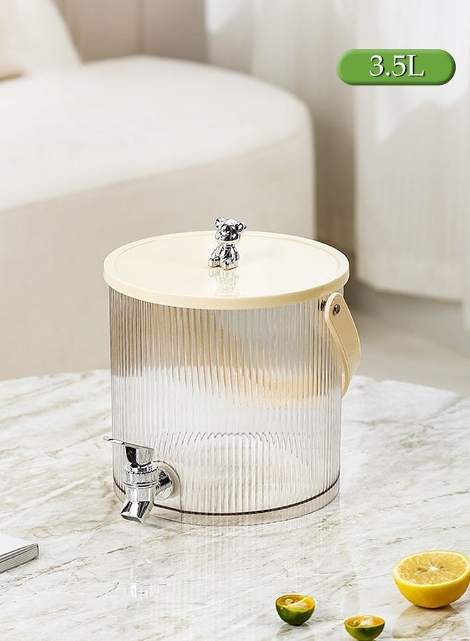 3.5 Liter Water Jug with Portable Handle and Faucet,   Hot & Cold Water Pitcher with Lid ,Wide Mouth Container Kettle  for Tea, Beverage, Juice, Milk, Coffee - Image 2