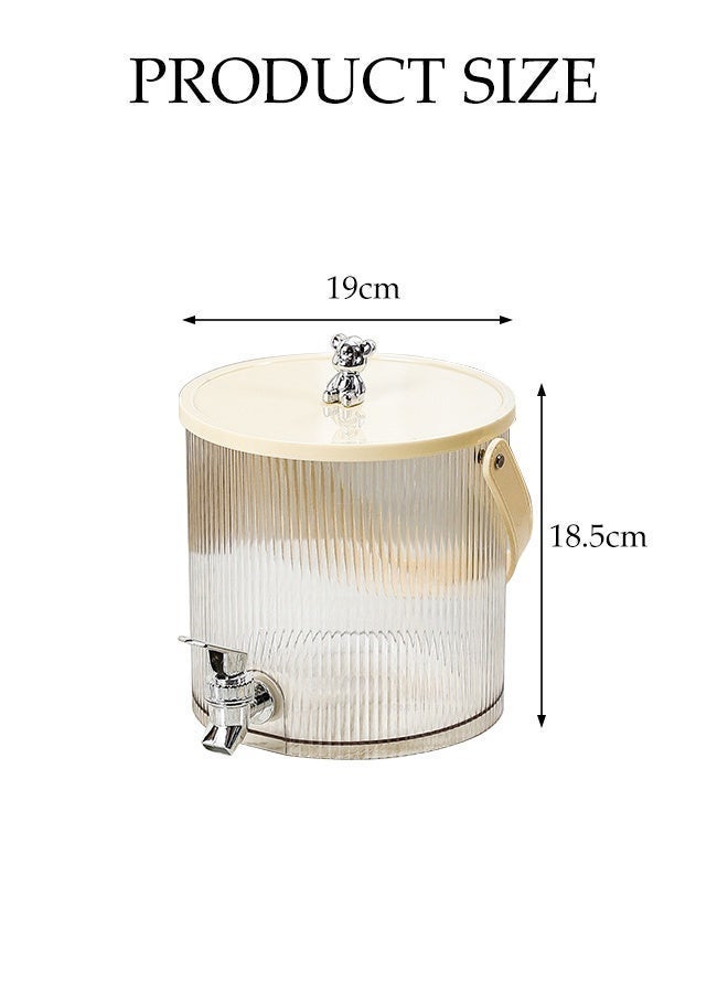 3.5 Liter Water Jug with Portable Handle and Faucet,   Hot & Cold Water Pitcher with Lid ,Wide Mouth Container Kettle  for Tea, Beverage, Juice, Milk, Coffee - Image 3