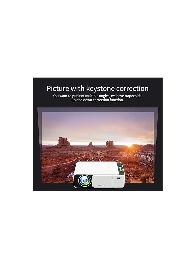 Generic T6 X WiFi LED Projector 1080p Full HD - Portable Mini Home Theater with YouTube, HDMI, USB, Miracast  - Image 2