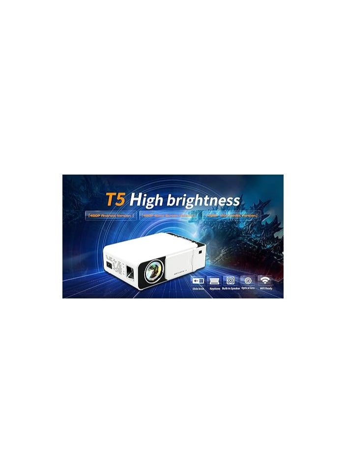 Generic T6 X WiFi LED Projector 1080p Full HD - Portable Mini Home Theater with YouTube, HDMI, USB, Miracast  - Image 3
