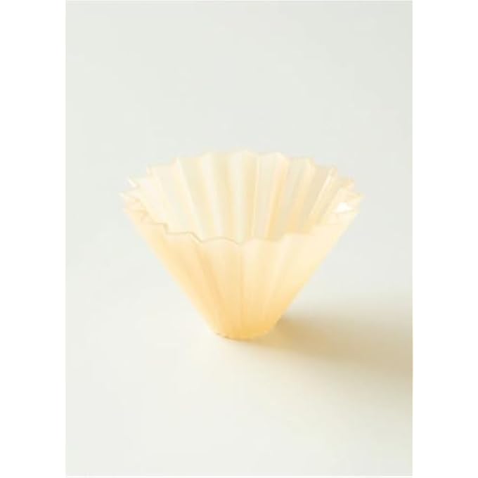 Origami Air S Dripper With Plastic Holder  As Resin Pour Over Coffee Maker For 12 Cups  Compatible With Vcf01  Wave 155 Filters  Color Matt Beige - Image 4