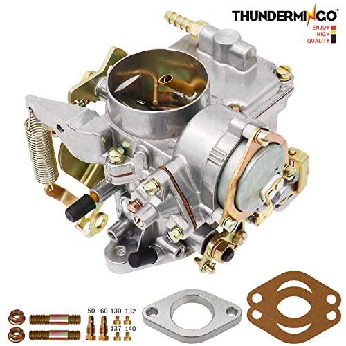 THUNDERMINGO 37 Pict-3 Carburetor For VW Beetles Super Beetles 1971-1979 Dual Port 1600cc Air Cooled Type 12V Engine Electric Choke Volkswagen Bug Bus Thing Karmann Ghia Sedan Kombi, SOLEX 37MM 113129031K - Image 3