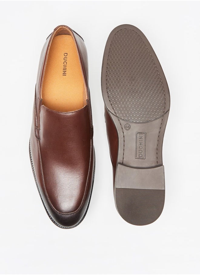 DUCHINI Mens Solid Slip-On Loafers  - Image 5