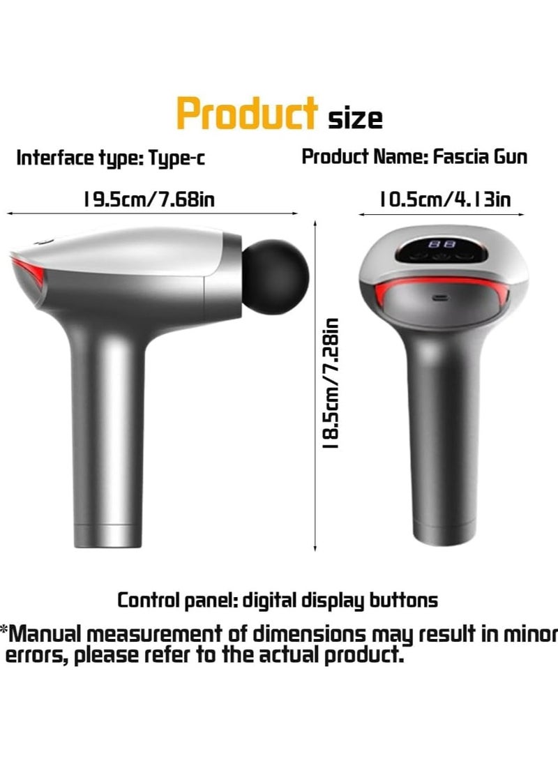 مسدس تدليك المحمول، مسدس تدليك للظهر والرقبة والساق والكتف لتخفيف آلام العضلات، مسدس تدليك العضلات ذو الرأسين - Image 2