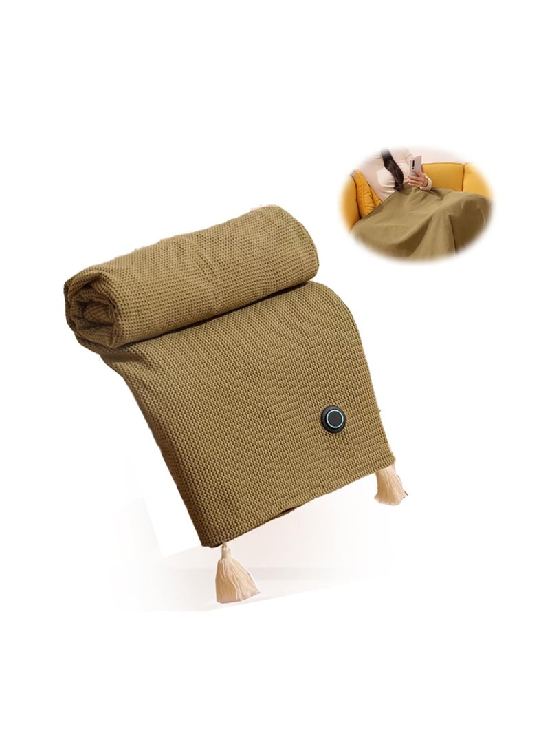 general Portable washable thermal blanket USB thermal blanket chalk, portable outdoor laptop, USB accessible, soft camping thermal blanket for women - Image 1