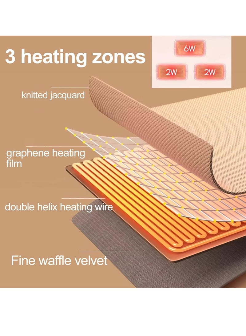 general Portable washable thermal blanket USB thermal blanket chalk, portable outdoor laptop, USB accessible, soft camping thermal blanket for women - Image 4