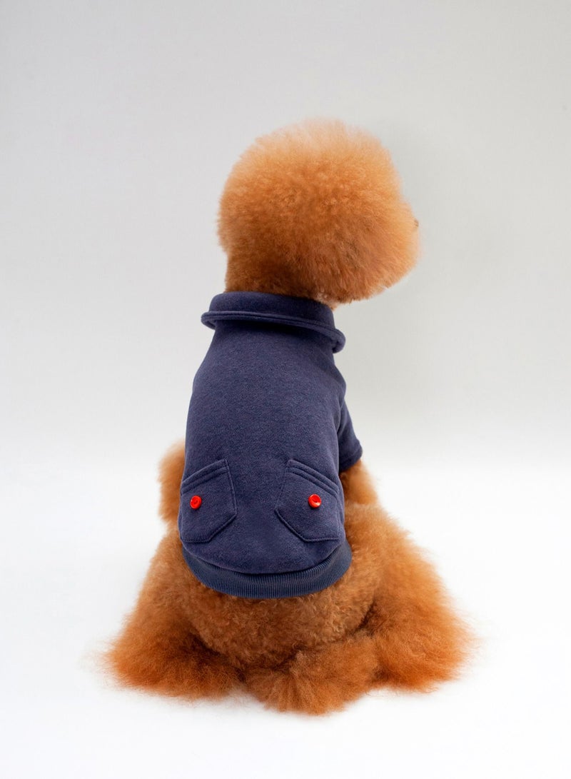 Loquat Casual dog T-shirt Blue - Image 3