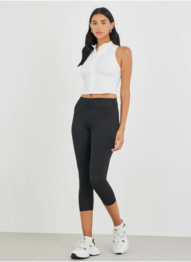 Take Two Take Two Solid Mid Rise Leggings