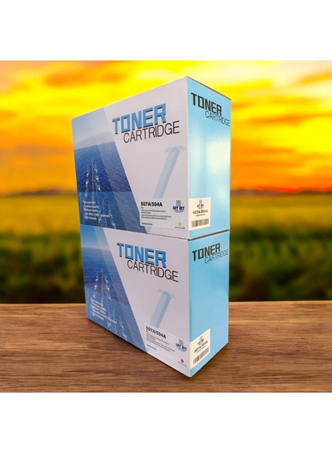 LET MY 507A (FULL SET) CE400A CE401A CE402A CE403A Universal 504A CE250A CE251A CE252A CE253A Compatible Toner Cartridge For HP 500M551n 525f525dn 570 575f CM3530MFP CM3530fsMFP CP3525 CP3525n CP3525dn CP3525x - Image 3