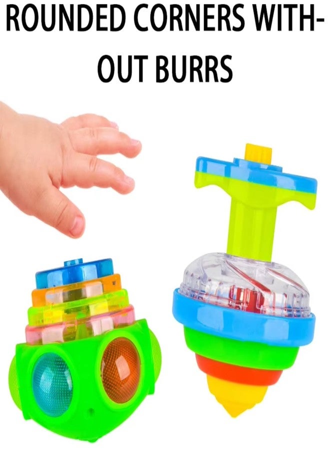 Aywal Toys Spinning Gyro Magic Lattoo with Music and Lights | Spinning Top Toy for Kids Boy | Colourful Spinner Fidget Sound Tops Best Birthday Gift for Baby - Image 3