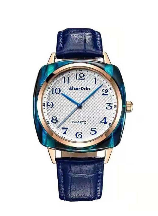 Sharpdo Men's Classic Ultra-Thin Quartz Watch - Lightweight Comfortable Fashion Wristwatch with Adjustable Clasp & Durable Strap - Analog Dial - Image 1