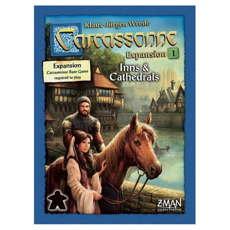 Z-Man Games Carcassonne Inns & Cathedrals Expansion - Tile-Laying Medieval Board Game, Ages 7+, 2-6 Players, 45 Min Playtime by Z-Man Games  - Image 1