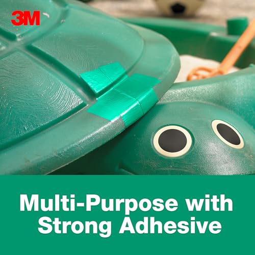 3M Multi-Use Colored Duct Tape, Green with Strong Adhesive and Water-Resistant Backing, Multi-Surface 3M Duct Tape for Indoor and Outdoor Use, 1.88 Inches x 20 Yards, 1 Roll (3920-GR) - Image 3