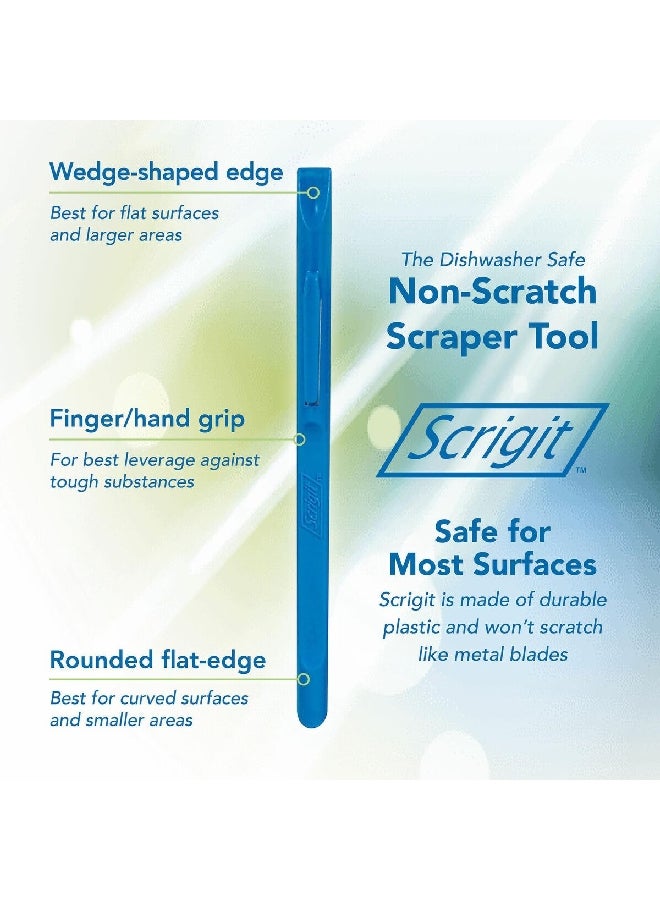Scrigit 2-Piece Scratch Free Scraper Tool Blue 1.2 x 21.8 x 6.8 cm 51000102 - Image 2