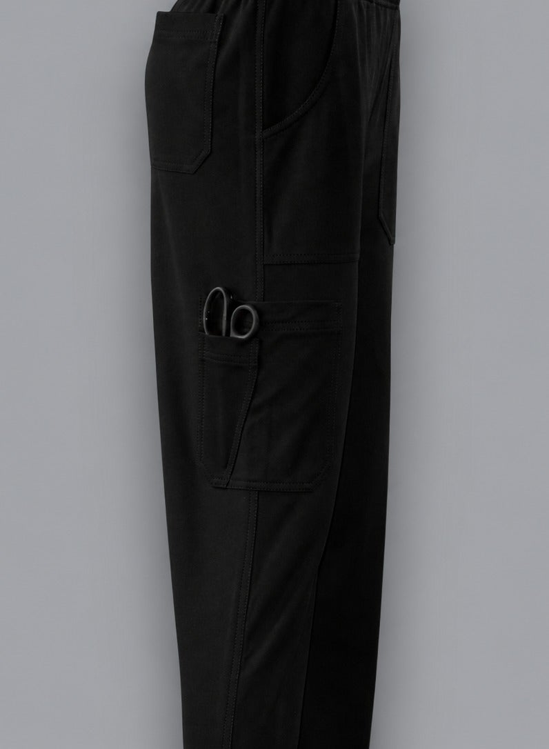 Sana'a Kayum VYKO STUDIO | Premium Women's Stretch Medical Scrub Set | Luxury Fit | 40% Cotton 60% Polyester | 3 Pocket Top & 6 Pocket Pants | Graphite, Onyx & Navy - Image 4