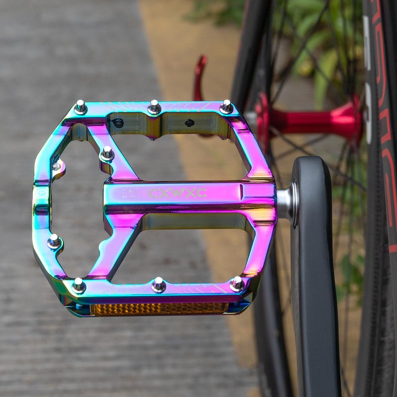 CXWXC Bike Pedals - 9/16" Bicycle Pedals Platform - 3 Sealed Bearing Bike Pedals, Lightweight Plat Pedals for Road Mountain BMX City Bike - Image 2