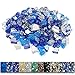 Grisun Fire Glass for Fire Pit, 1/2 Inch 9.5 Pounds High Luster Reflective Tempered Glass Rocks for Natural or Propane - Image 2
