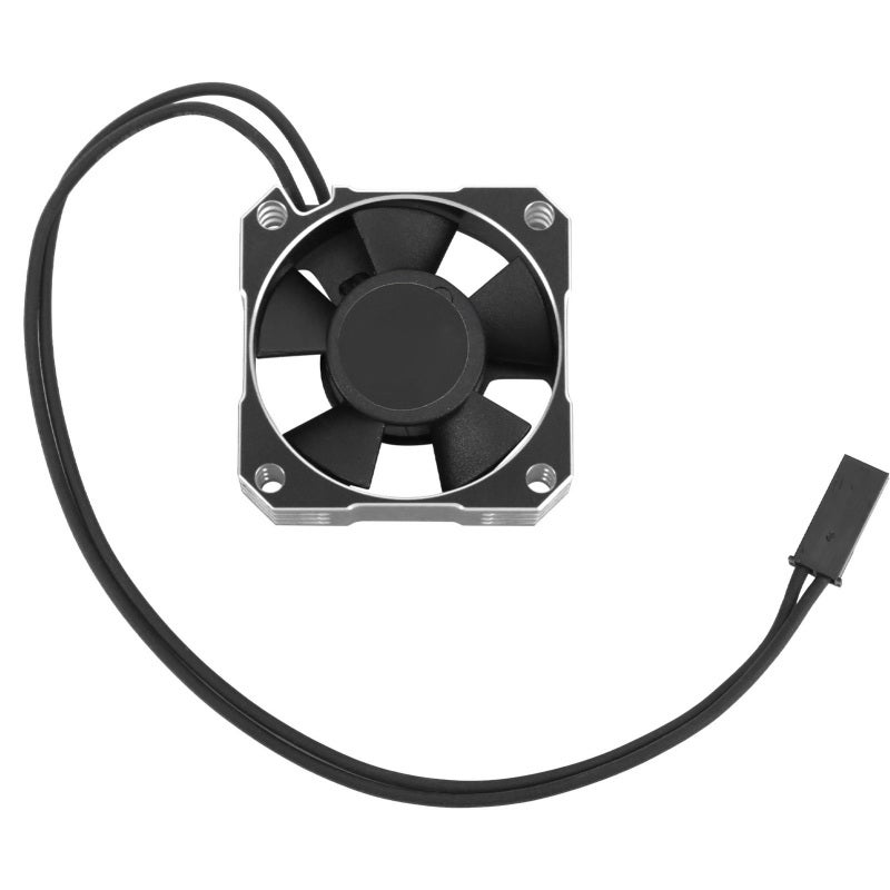 RC Motor Cooling Fan Silver Aluminum Plastic Small Lightweight - Fast Heat Dissipation Brushless Motor Cooling Fan for 1/8 1/10 1/12 RC Car Motor - Image 1