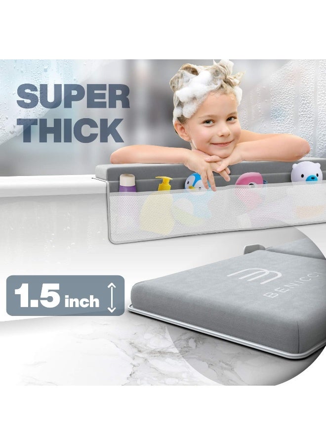 Benicci Comfortable Bath Kneeler and Elbow Kneeling Rest Pad for Baby Bathing Parents - Painless Foam Mat with Toy Organizer Pockets - Quick Drying, Foldable, Non-Slip for Baby and Toddler Bathing - Image 4