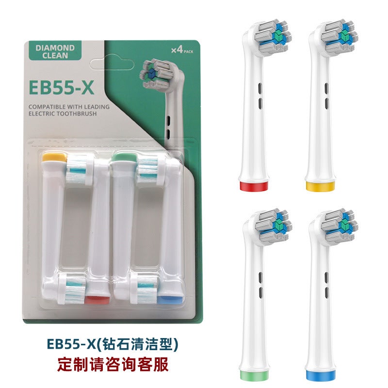 Eb20-X Adapts To Oral Oral B Electric Toothbrush Head D12 D16 Suitable For Olb Replacement Head 4 Pack - Image 1