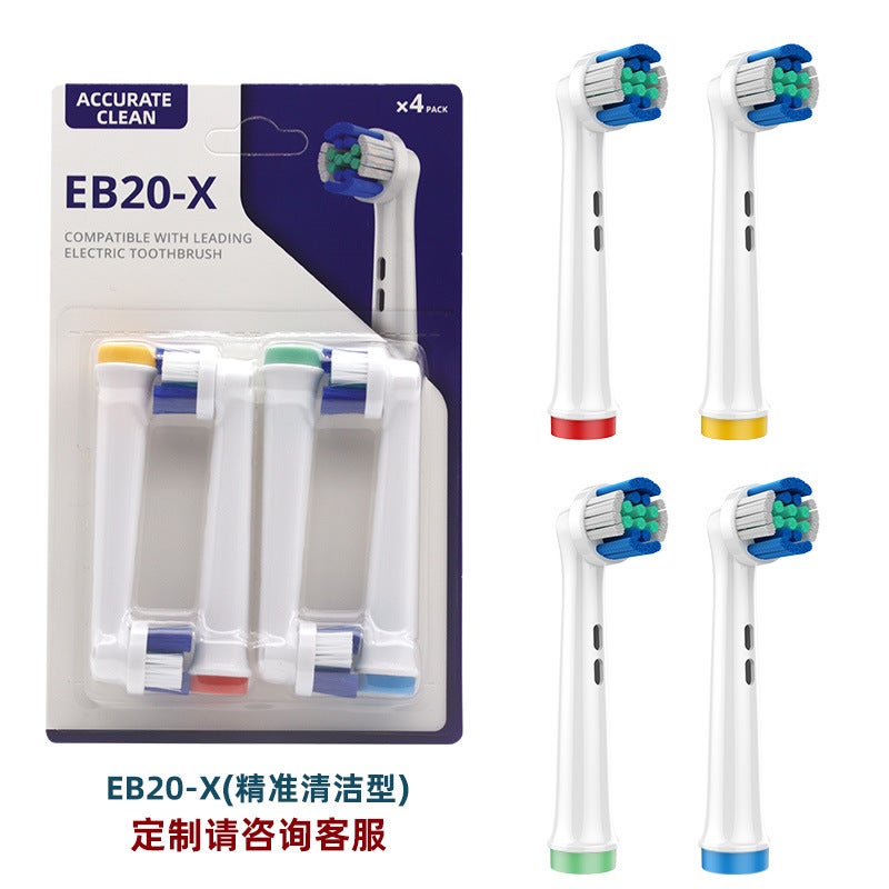 Eb20-X Adapts To Oral Oral B Electric Toothbrush Head D12 D16 Suitable For Olb Replacement Head 4 Pack - Image 3